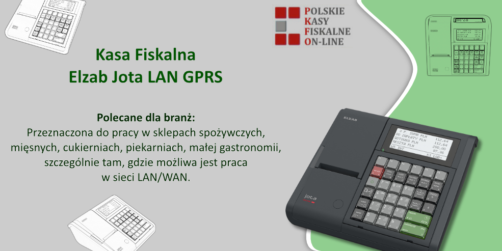 Kasa Fiskalna – Elzab Jota LAN GPRS